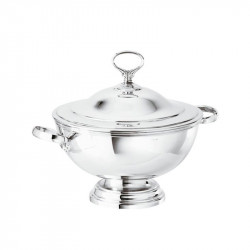 Tureen with lid in nickel...