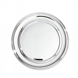 Silverplated round plate...