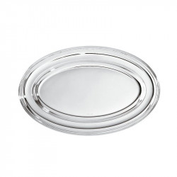 Silverplated oval plate...